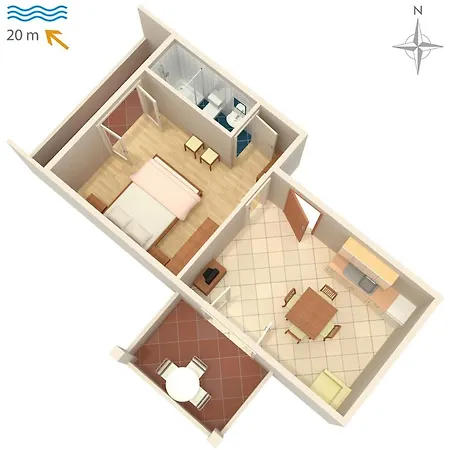 Apartman Supetarska Draga - Donja 2001d *